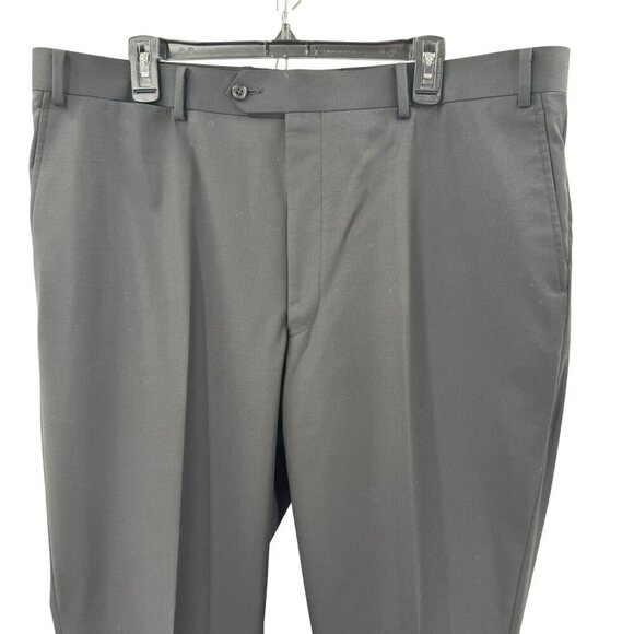 Paul Betenly Mens Black Two Button Wool Suit Jacket Blazer 100% Wool Size 46L - Picture 11 of 16